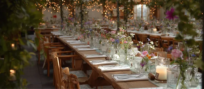 Wedding breakfast background